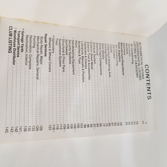 Vintage 64 1/2 - 73 Ford Mustang Parts & Services Directory Book - Picture 6 of 8